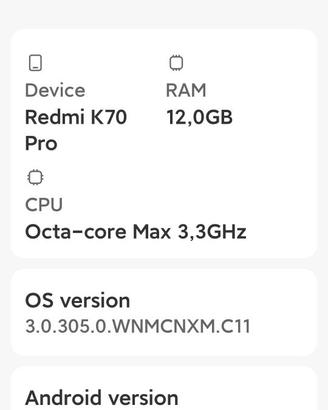 Redmi k70 Pro Dual-Sim 5G per altro telefono