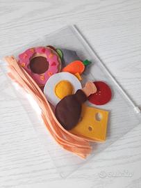 Set di gioco in feltro Cibo