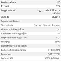 Kit distribuzione+pompa acqua