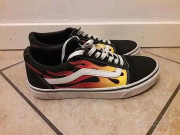 Vans clearance con fiamme