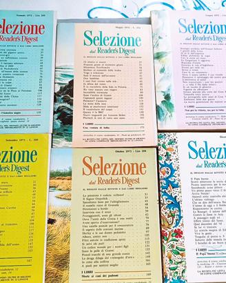 6 RIVISTE 1972 SELEZIONE READERS DIGEST