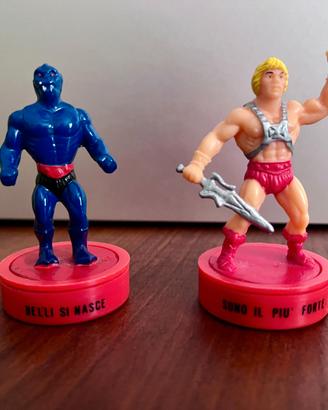 Timbrini MOTU He-Man e Webstor Mattel 1985