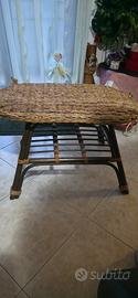 Tavolo giardino vimini