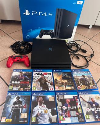 PS4 Pro 1TB + Controller + 8 Giochi + Scatola Orig