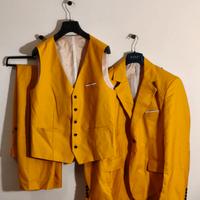 Abito completo, 3 pezzi, giallo XXL