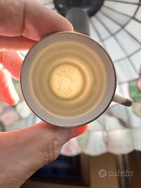 Servizio caffè giapponese, tazzine con Geisha.