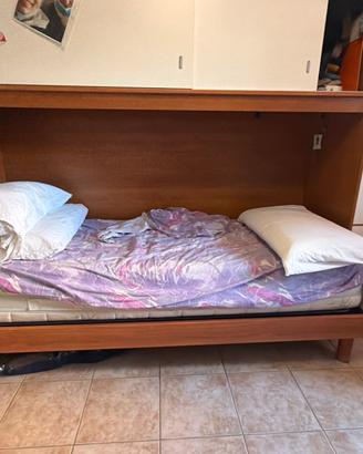 letto con materasso in memory