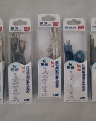 cinque cavi usb