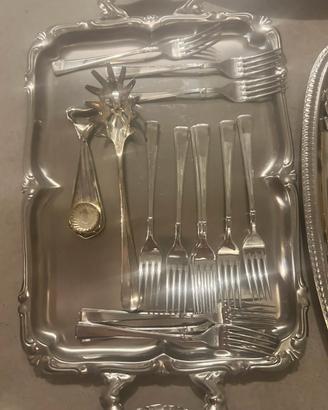 Stock Posate + Vassoi Acciaio Inox 18/10 33 pezzi