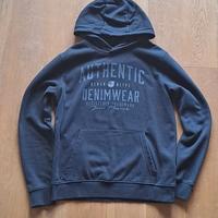 Felpa Nera con Cappuccio Taglia M Jean Pascale