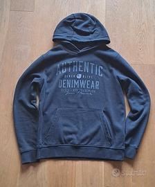 Felpa Nera con Cappuccio Taglia M Jean Pascale