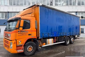Volvo FM 340 6x2 centinato con sponda, Euro 4