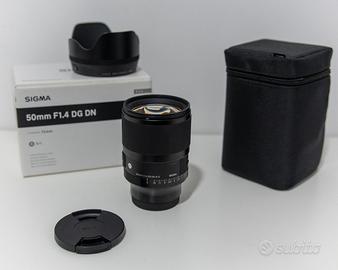 SIGMA Art 50mm F1.4 DG GN Sony E in garanzia
