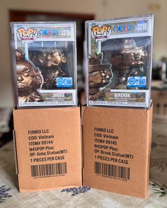 Funko pop One piece Brook e Jinbe