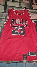Jersey da basket Chicago Bulls n.23 Nike nuova