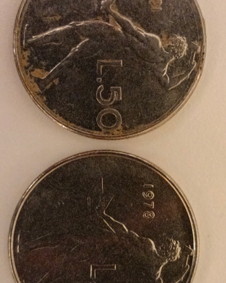 Monete 50 Lire "Vulcano" - Anni 1981/78