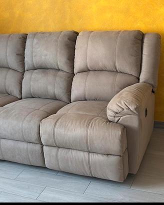 Divano 3 posti 2 recliner elettrici