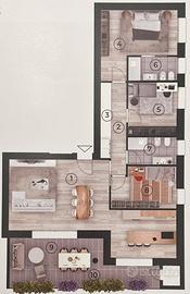 Nuovo Attico con 3 camere e terrazzo abitabile