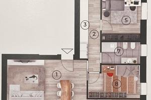 Nuovo Attico con 3 camere e terrazzo abitabile