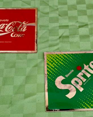 Coppia Vetrofanie a Specchio Coca-Cola / Sprite