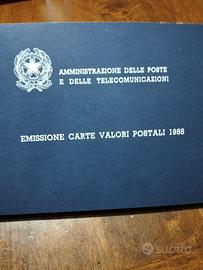Emissione Carte Valori Postali 1988