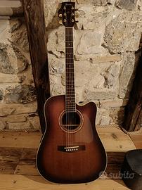 chitarra acustica Ibanez elettrificata 