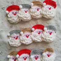 6 babbi Natale ad uncinetto