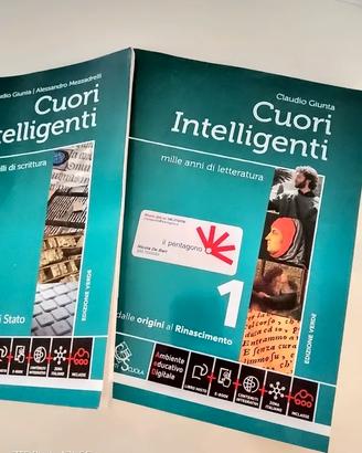 Cuori intelligenti 1 con modelli di scrittura