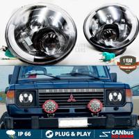 FARI LED Per MITSUBISHI PAJERO 1 6500K Angel Eyes