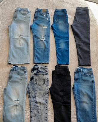 Set 8 jeans donna firmati. Zara, Only, JDY ecc