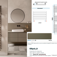 RADIATORE DELL'IRSAP ELLIPSIS_B COLORE SUNSTONE