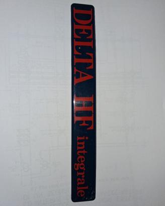 Targhetta resinata lancia delta 