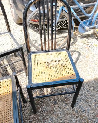 Sedia legno seduta in paglia