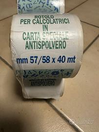 10 rotoli per calcolatrici carta speciale 58 40 mt