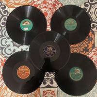 Lotto 5 dischi 78 giri francesi x grammofono