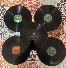 Lotto 5 dischi 78 giri francesi x grammofono