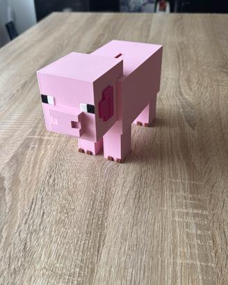Minecraft pig. Piggy bank