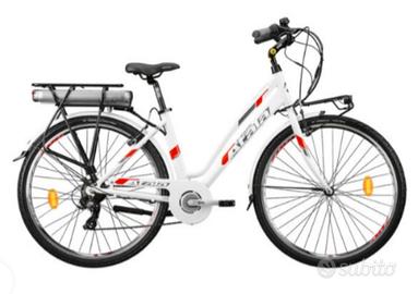 Bici Elettrica ATALA E-RUN 7.1 BIANCA e ROSSA 28''