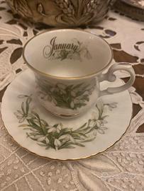 Rara tazza caffè January Royal China Bavaria