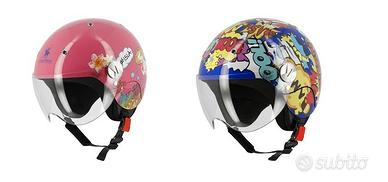 Casco jet bimbi con visiera Rodeodrive graphic