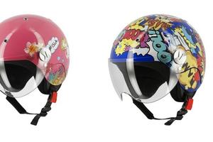 Casco jet bimbi con visiera Rodeodrive graphic