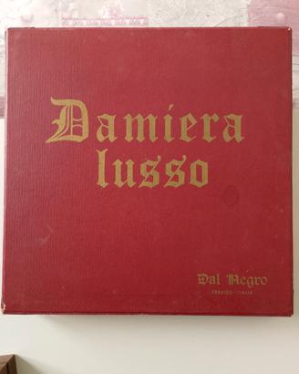 Del Nero Lusso Damiera con Scacchi e dadi