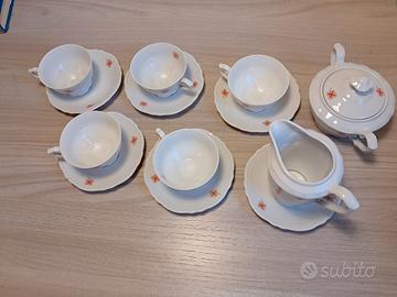 set tazzine in porcellana