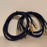 Cavo Audio RCA HiFi Coppia 2X RCA- 2X RCA rame OFC