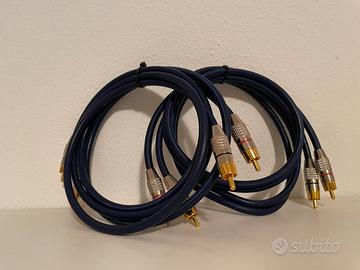 Cavo Audio RCA HiFi Coppia 2X RCA- 2X RCA rame OFC