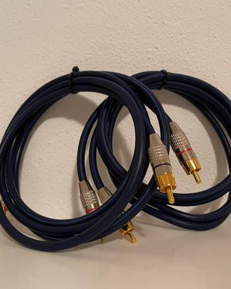 Cavo Audio RCA HiFi Coppia 2X RCA- 2X RCA rame OFC