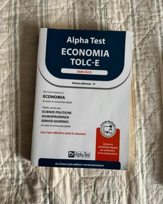 Alpha Test Economia Tolc-E 3600 Quiz