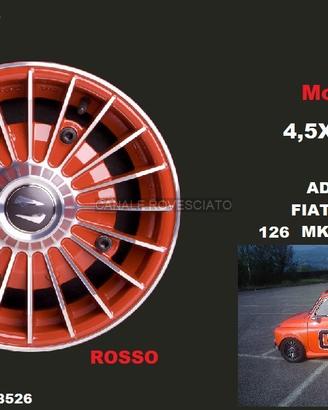 Cerchi lega grifo ROSSI 12 4x190 fiat 500 l f r
