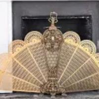 Paravento e scintille camino ottone