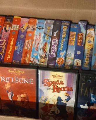 VIDEOCASSETTE VHS CARTONI DISNEY